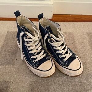 High-Top Canvas Sneakers